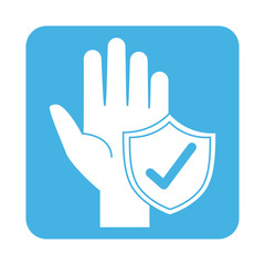 covid 19 coronavirus prevention stop outbreak disease pandemic block style icon