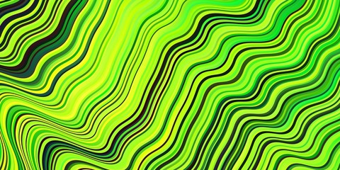 Dark Green, Yellow vector background with wry lines.