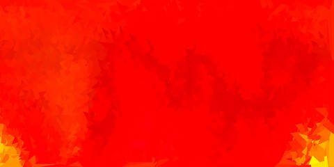 Dark green, yellow vector abstract triangle texture.