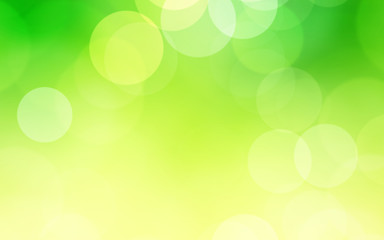 Fototapeta premium Green white and yellow luxury focus blur background. Abstract bokeh soft light gradient for concept ecology with graphic design poster banner and backdrop.
