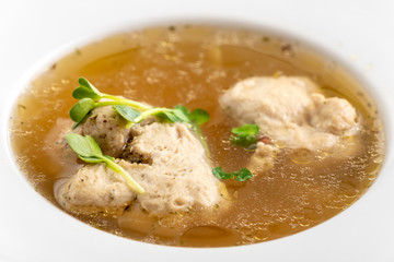 dumpling in broth