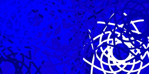 Light BLUE vector background with random forms.