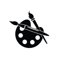 paintbrush for drawing and painting of the artists