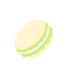 illustration of a cute dessert on a white background