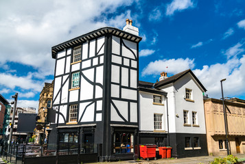 Traditional half-timbered house in Manchester, England
