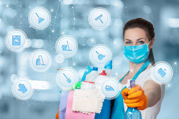 The concept of cleaning and disinfection.