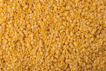 Photo of beautiful golden italian pasta background  , bio food