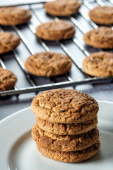 Just baked homemade oatmeal cookies 