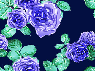 Vector Rose Background.