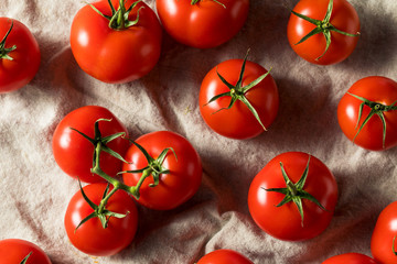 Raw Organic Vine Ripe Red Tomatoes
