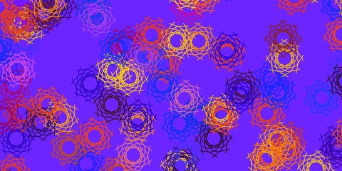 Light Blue, Red vector template with abstract forms.