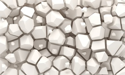 3d illustration of polygonal parametric pattern - 350328720