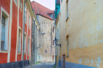 Street walls Old Town Tallinn