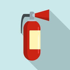 Fire extinguisher icon. Flat illustration of fire extinguisher vector icon for web design