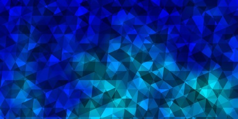 Obraz premium Light BLUE vector backdrop with lines, triangles.