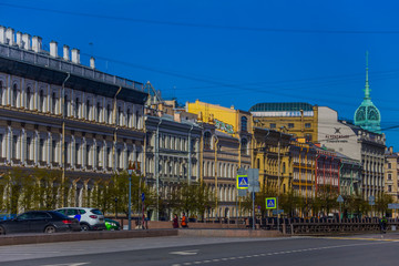 Naklejka premium Walk around St. Petersburg