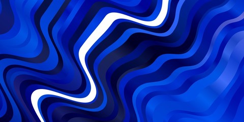 Light BLUE vector texture with wry lines. Colorful illustration in circular style with lines. Best design for your posters, banners.