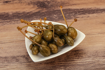 Caper berries in the bowl