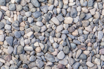 Small multi-colored pebbles