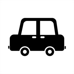 Car, isolated simple vector illustration