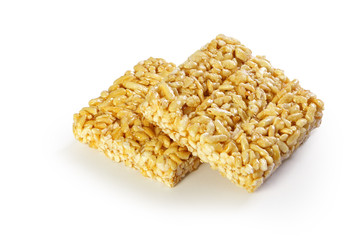 candy roasting, 
kozinaki on a white background