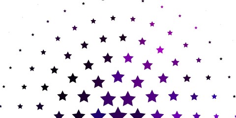 Light Pink vector background with small and big stars. Colorful illustration in abstract style with gradient stars. Best design for your ad, poster, banner.