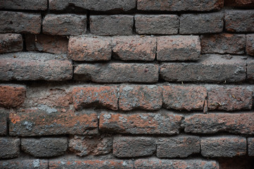 Dark weathered cement brick texture