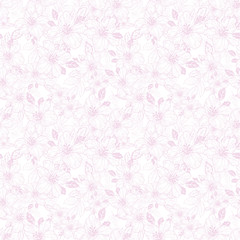 pink small lily flower seamless print background design