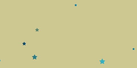 Dark Blue, Yellow vector layout with bright stars. Colorful illustration in abstract style with gradient stars. Best design for your ad, poster, banner.