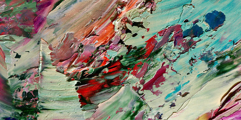 Colorful abstract background wallpaper. Modern motif visual art.  Mixtures of oil paint. Trendy...