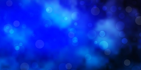 Light BLUE vector texture with disks. Abstract colorful disks on simple gradient background. Design for your commercials.