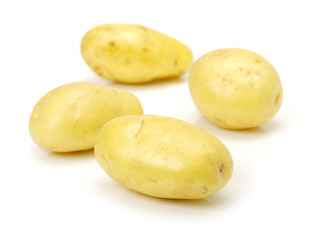 New potato isolated on white background 
