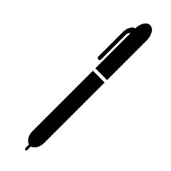 Pen icon, logo isolated on white background