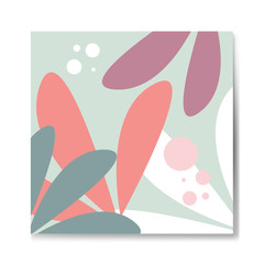 Style abstract floral background