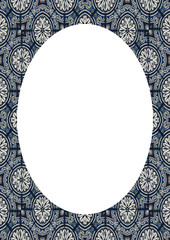 Circle Frame Background with Decorated Borders