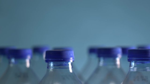 Plastic bottles ready for recycling