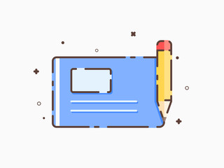 Content creation flat vector, communication and technology illustration concept. Design for presentation, infographic, banner, logo etc.