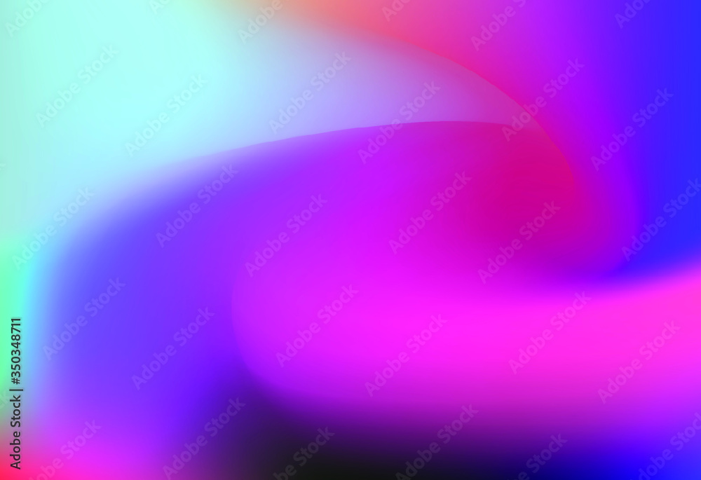 Poster Violet gradient background. Minimal simple backdrop in color field art style.