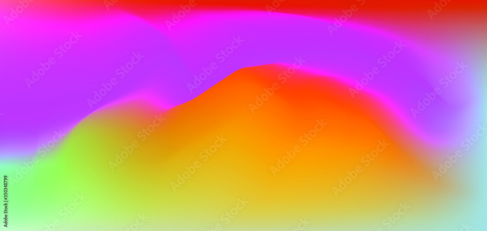 Poster Orange gradient background. Minimal simple backdrop in color field art style.
