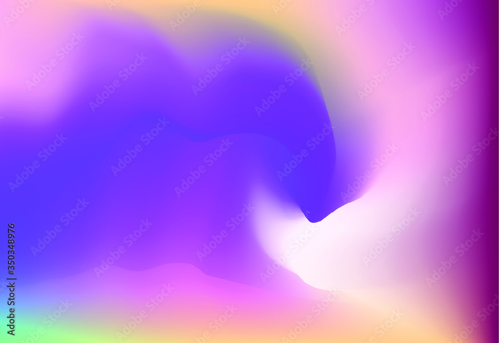 Poster iridescent holographic background with colorful gradient stains. multicolored vivid blurred backdrop
