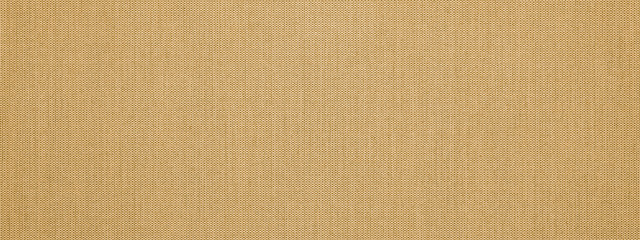 Yellow mustard beige natural cotton linen textile texture background banner panorama