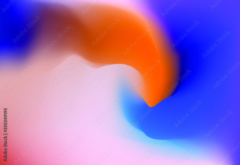 Aufkleber Iridescent holographic background with colorful gradient stains. Multicolored vivid blurred backdrop or wallpaper.