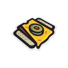 vector cracker isolated on white background in EPS10