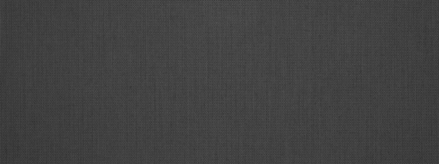 Gray grey anthracite dark natural cotton linen textile texture background banner panorama  - obrazy, fototapety, plakaty