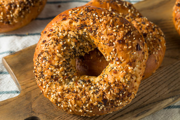 Homemade Toasted Everything New York Bagel