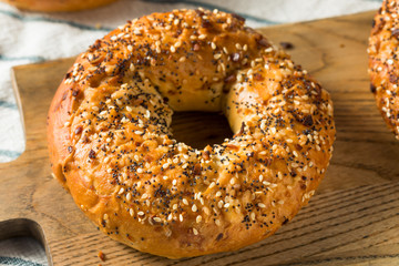 Homemade Toasted Everything New York Bagel