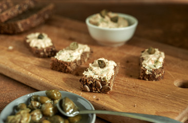 smoked fish rillette with capers