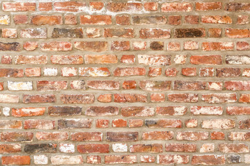 Old and crumbld brick wall