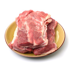 Pork Tenderloin on the white background