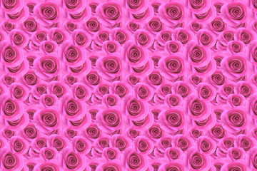 Obraz na płótnie Canvas Roses realistic seamless large size texture. For printing on textile and wrapping paper. Pattern pink roses 